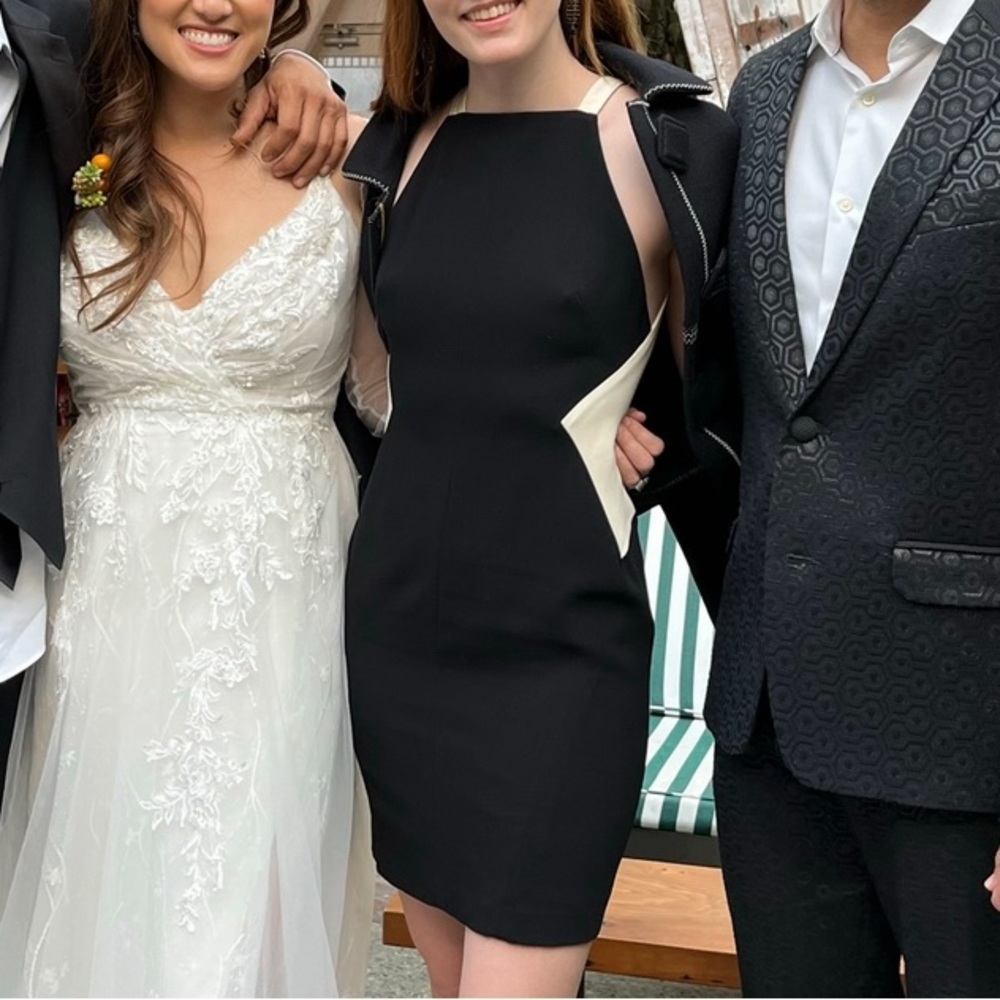 Rag and Bone - black and white dress with cutout
